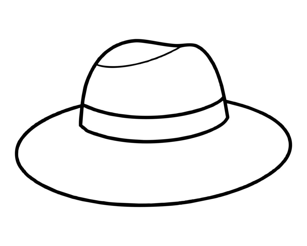 Man hat isolated on white vector