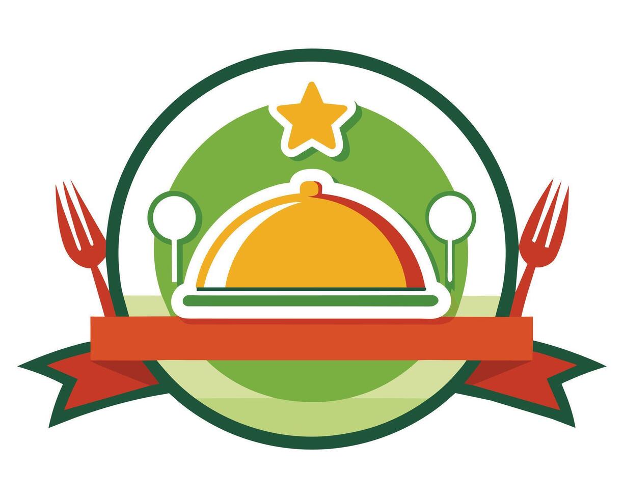 illustration restaurant icon logo vector