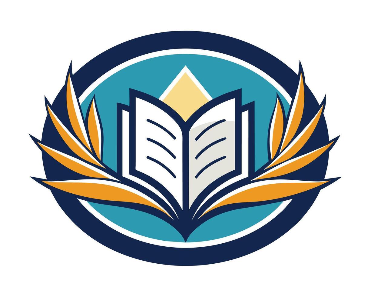 Book logo design vector