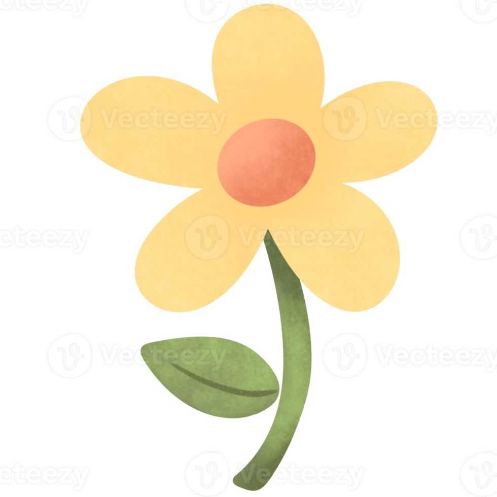 Yellow flower in spring png