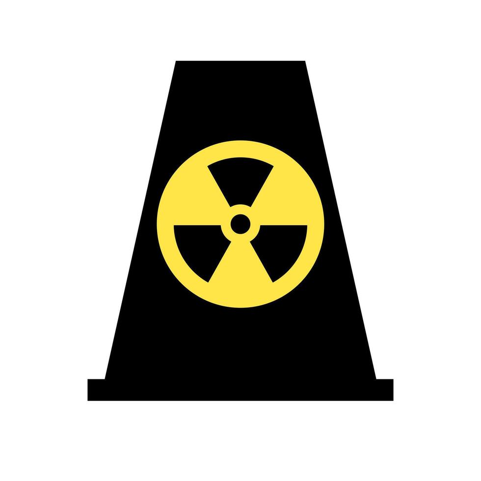Nuclear power plant icon. Radioactive and nuclear. vector