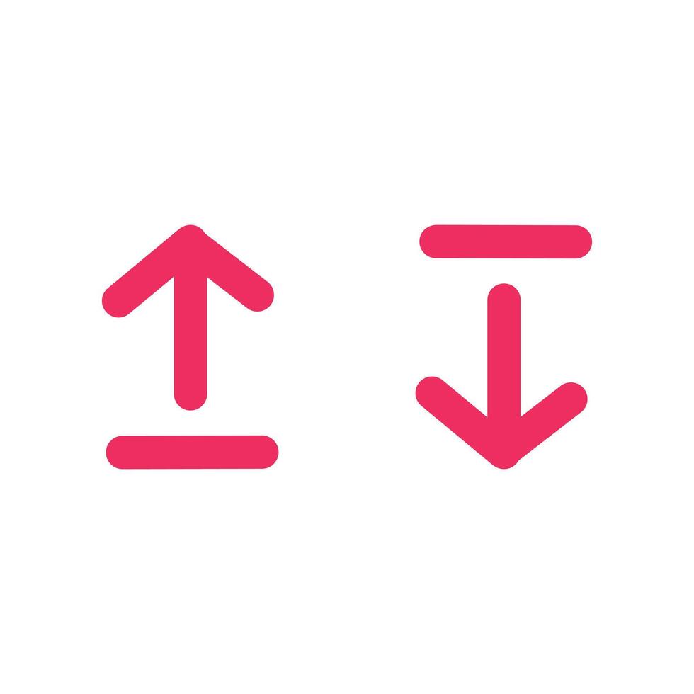 upload and download icon. Down arrow icon. Symbol design icon graphic element resources. illustration with ui theme application icon vector
