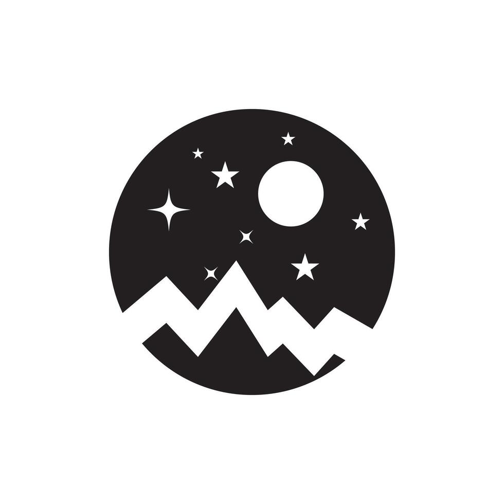 Dark and Night day button icon star design. vector