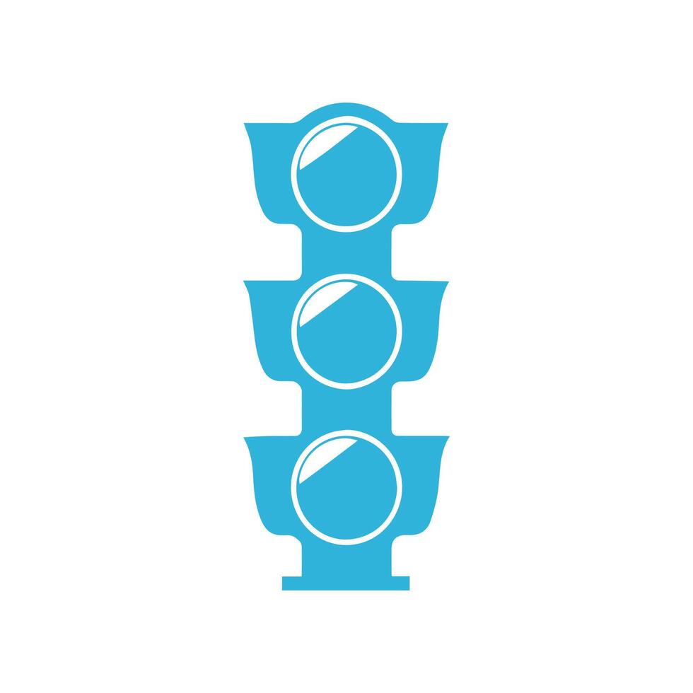Traffic lights isolated on a white background. illustration design. vector