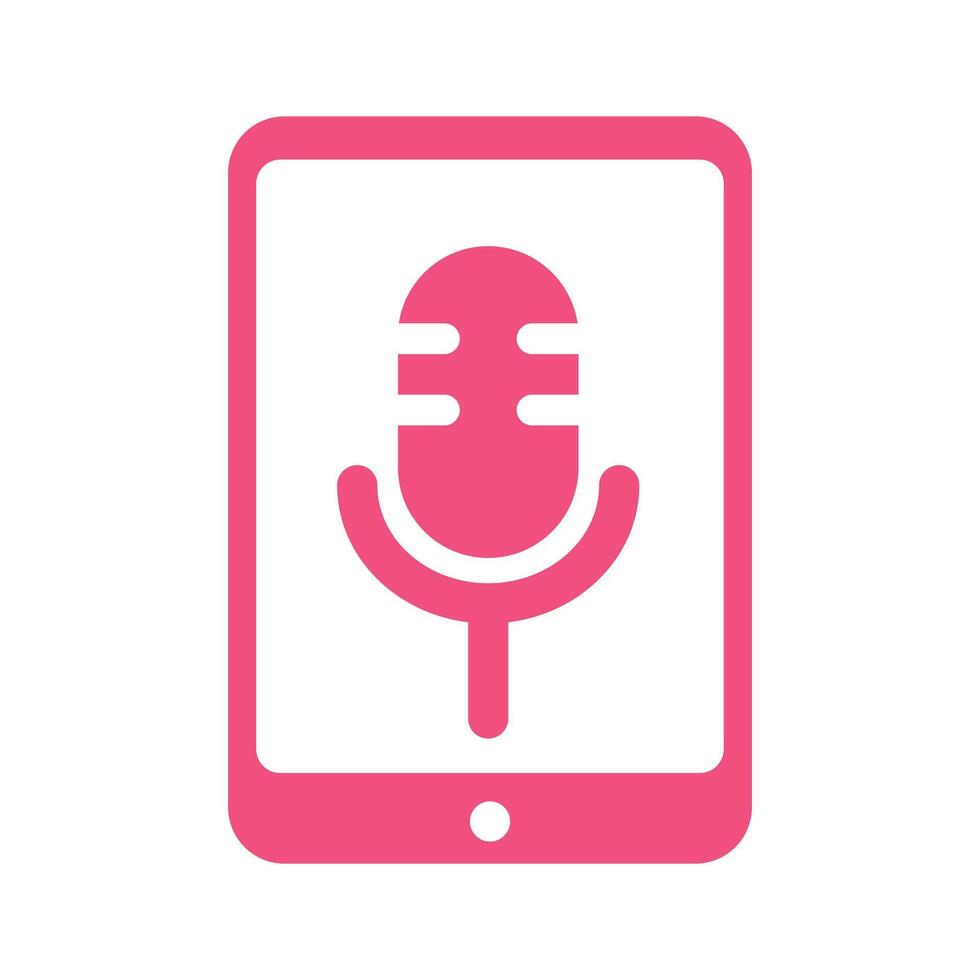 MP3 player icon, recording icon illustration. Flat design style. press equipment design element vector