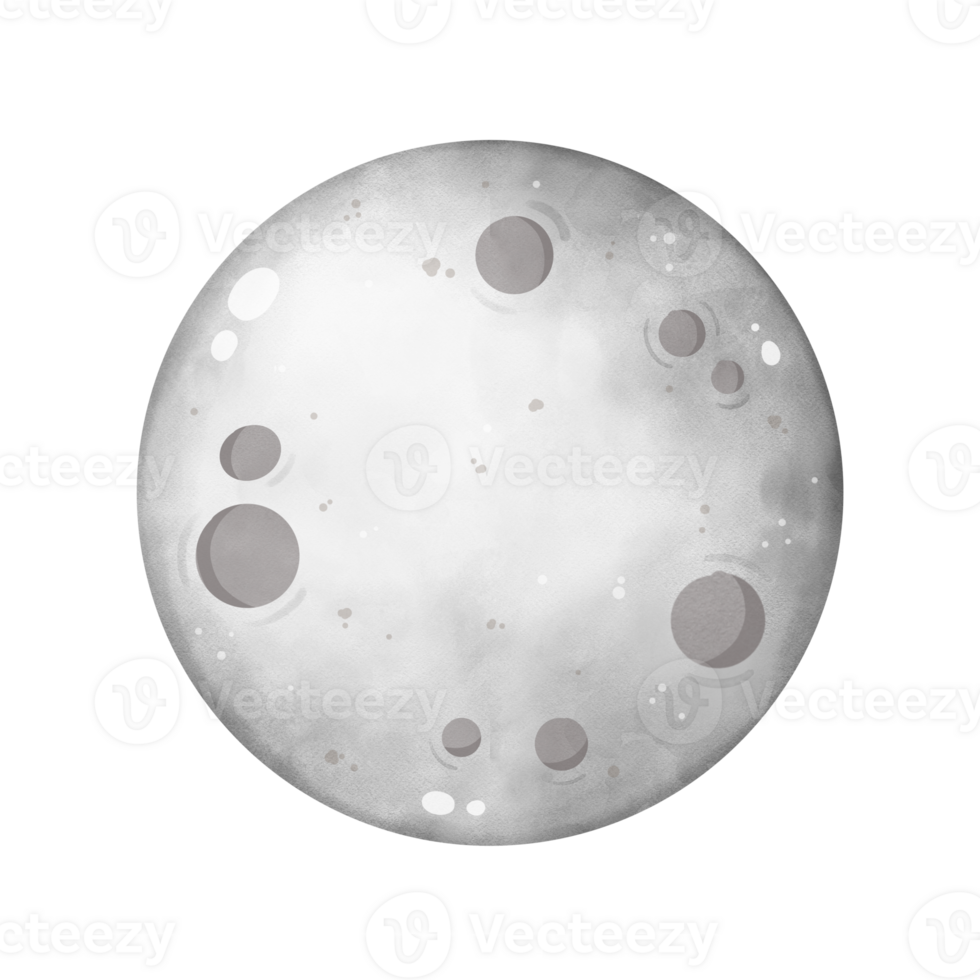 Moon clip art, Illustration of the solar system, A cute cartoon drawing of the moon png