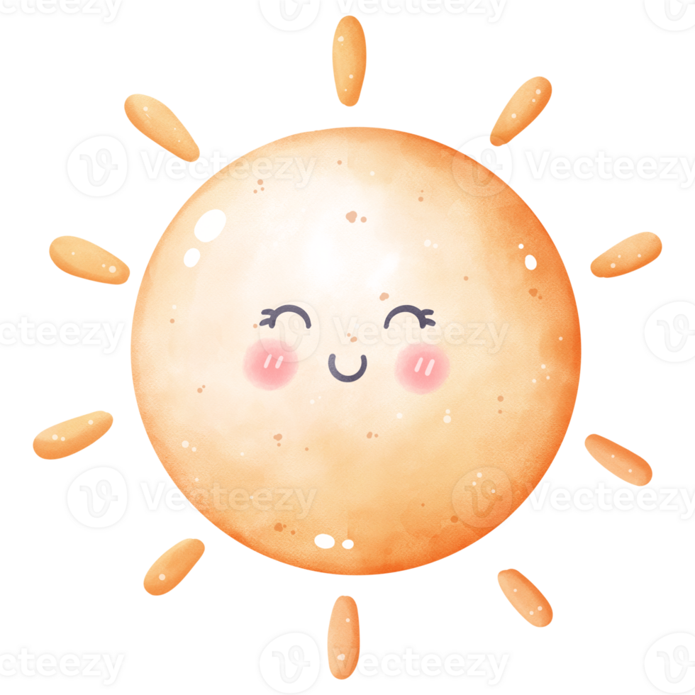 Sun clip art, Illustration of the solar system, A cute cartoon drawing of the sun png