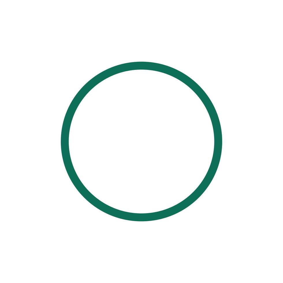 circle shape. clear circle for all purpose. Mathematics problem illustration design element. Basic shap of math vector