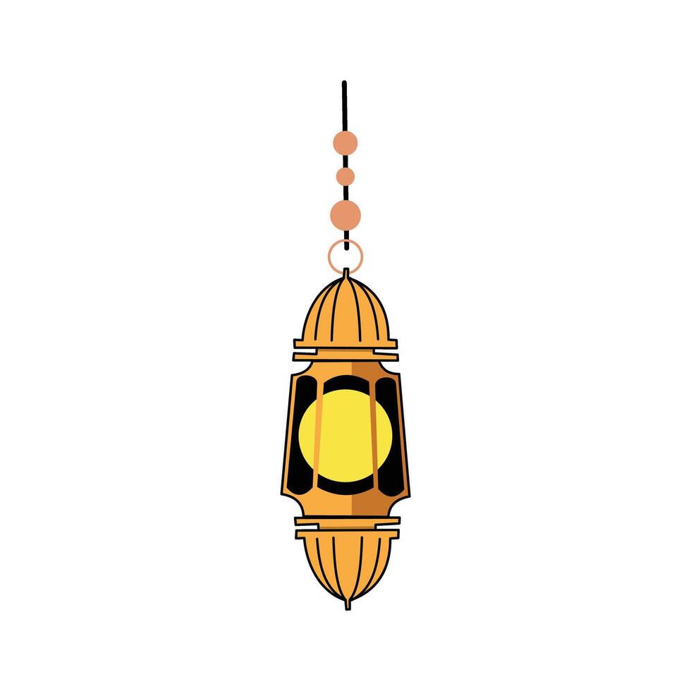 Hanging lanterns are used for religious designs. Suitable for use in event activities and religious commemorations. Basic elements religion design vector