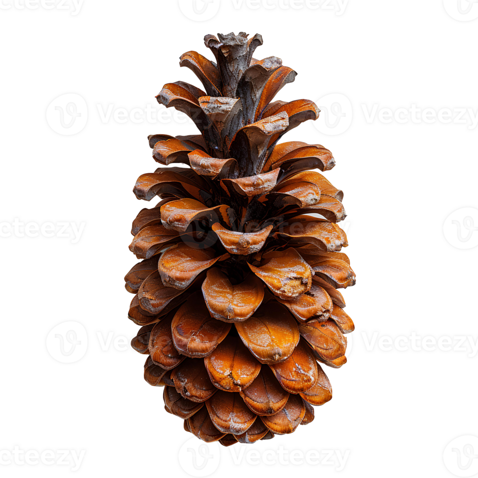 Pine cone isolated. Pine cone from pine tree isolated. Pine cone flat lay isolated png