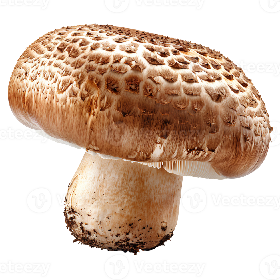 Champignon mushroom isolated. White mushroom isolated. Champignon mushroom top view isolated. Mushroom flat lay isolated png