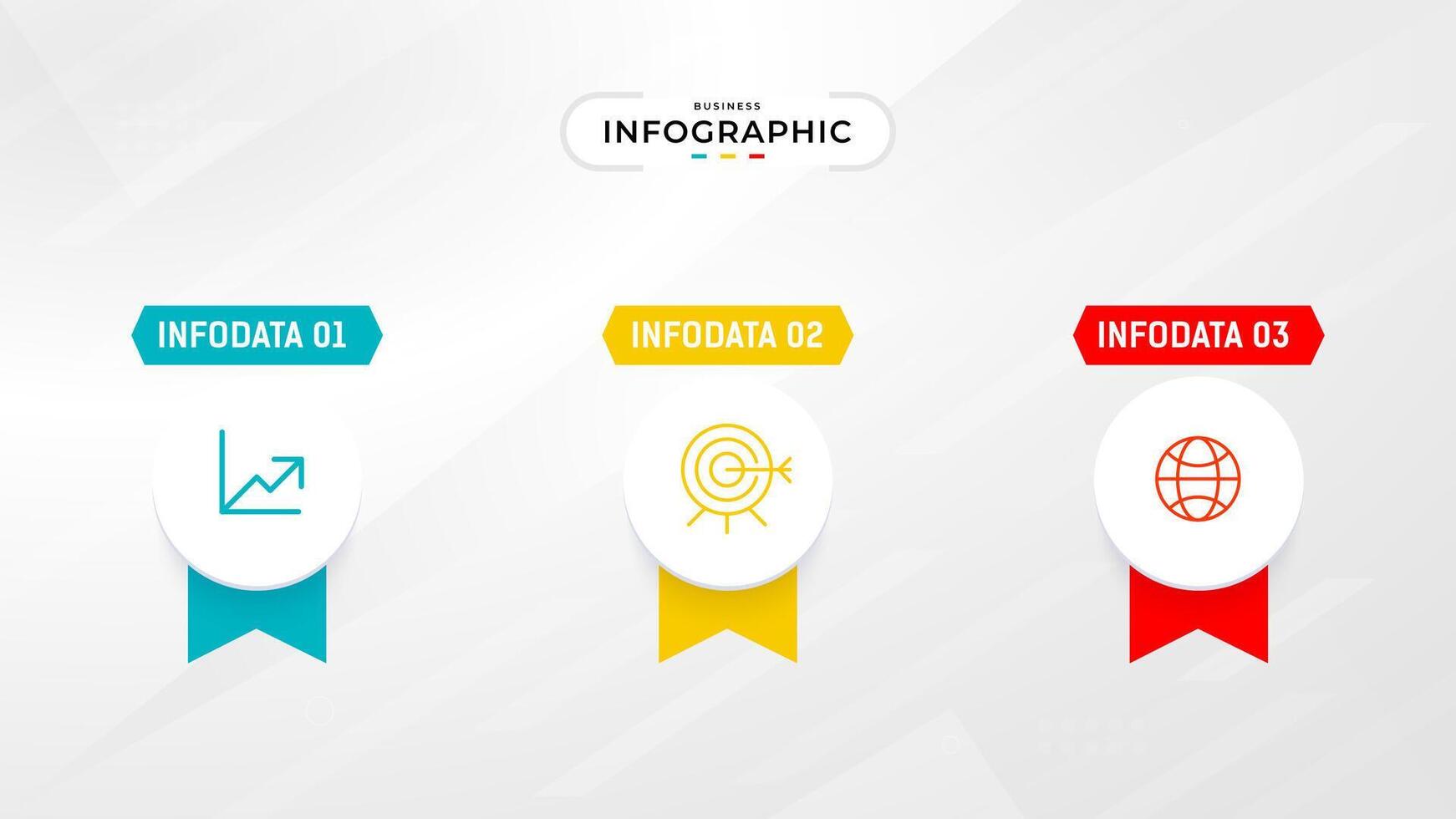 Three Step Infographic label design template with line icons. process steps diagram, presentations, workflow layout, banner, flow chart, info graph illustration. vector