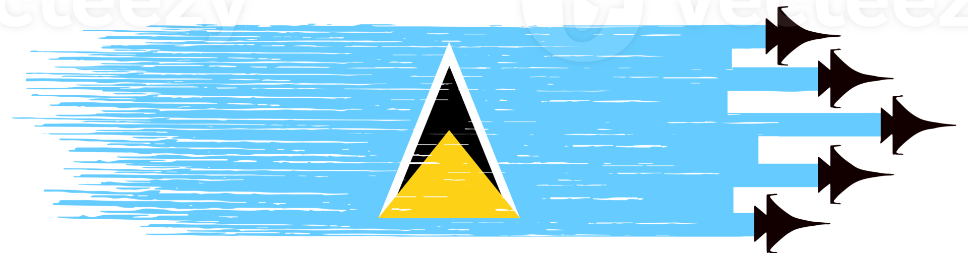 Saint Lucia flag military jets png