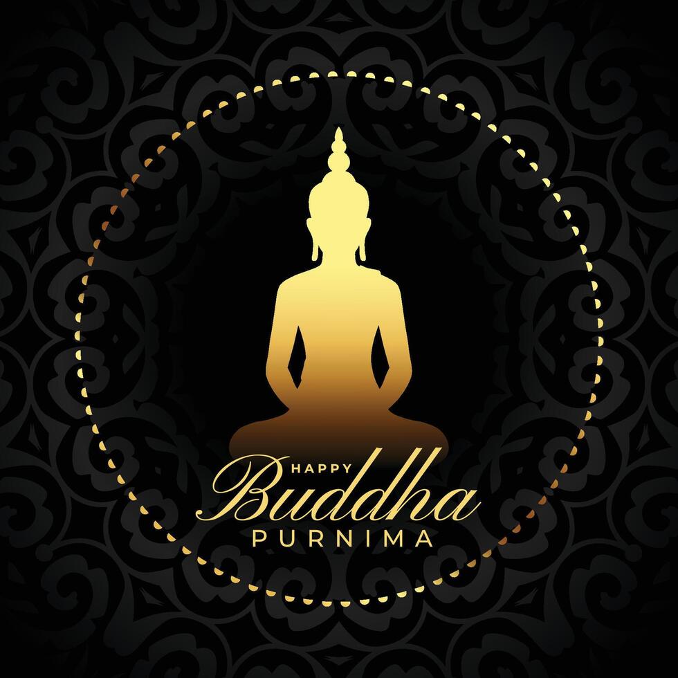 indio cultural Buda o gurú purnima evento antecedentes vector