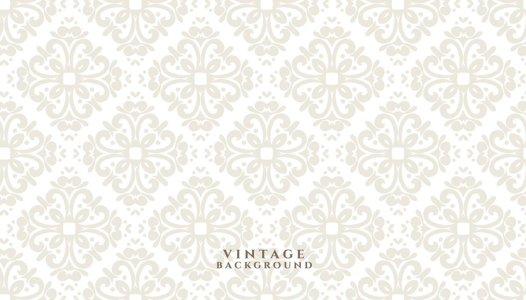 decorative vintage floral pattern background design vector