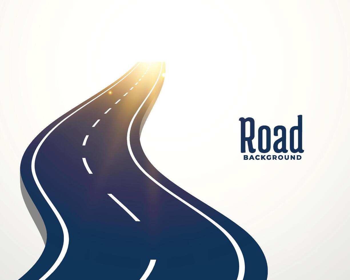 winding road curve path background vector