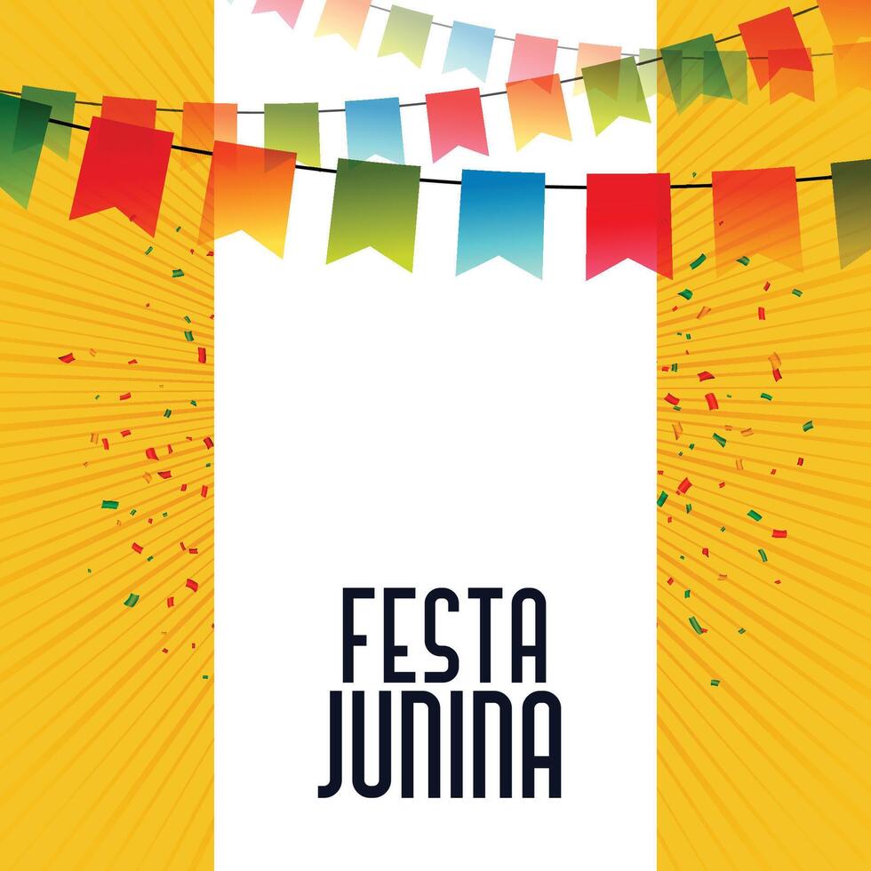 latin american festa junina celebration background vector