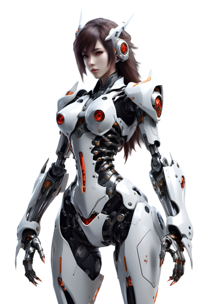 Girls with armored transparent background png