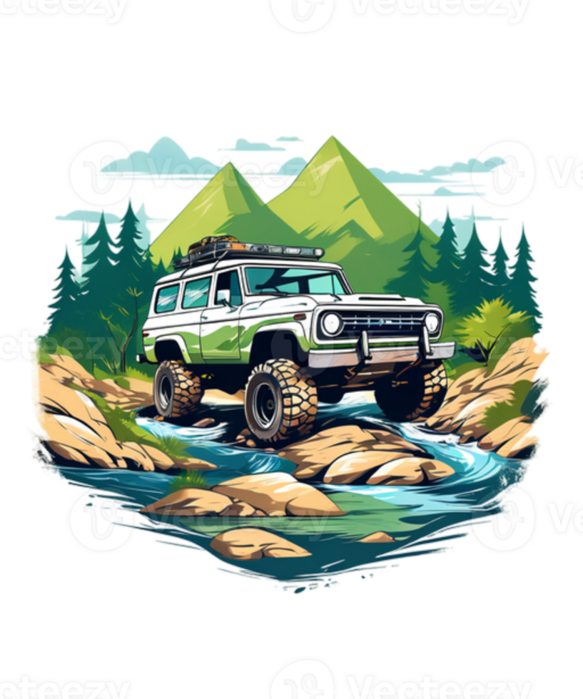 Off-Road Car Illustration png
