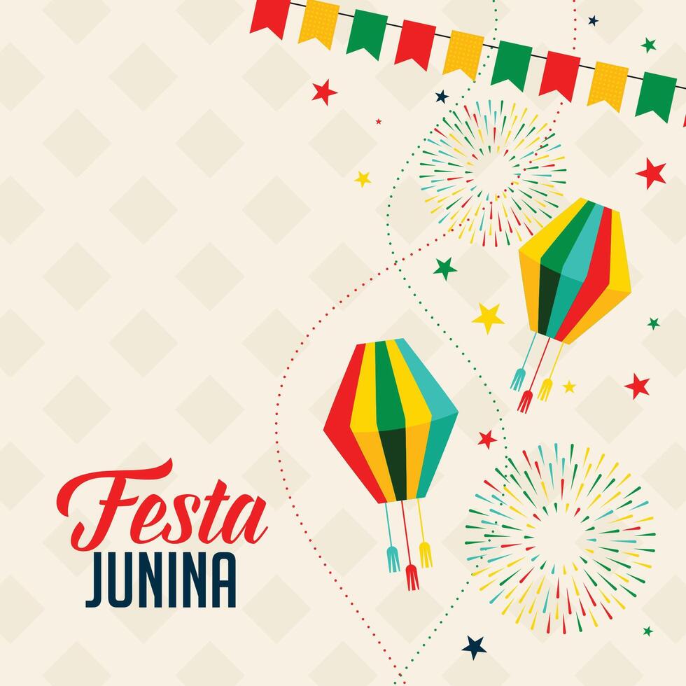 celebration background for festa junina holiday festival vector