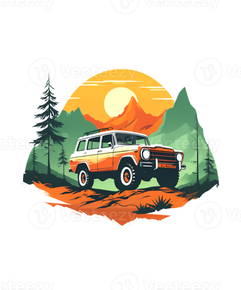 Off-Road Car Illustration png