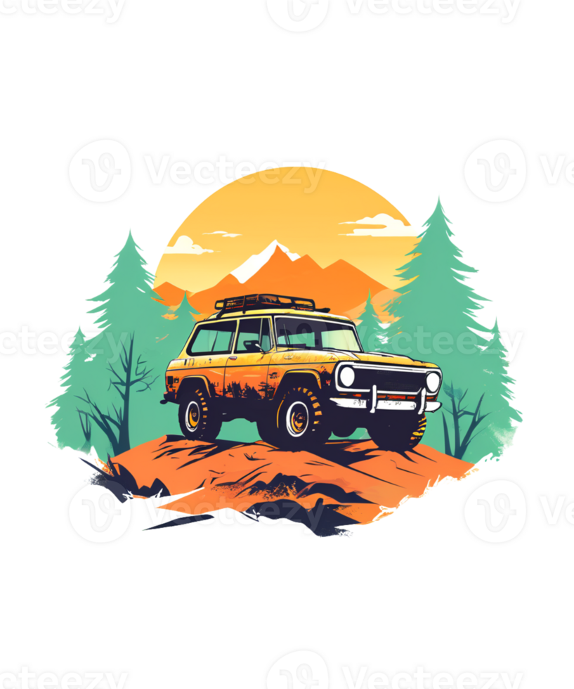 Off-Road Car Illustration png