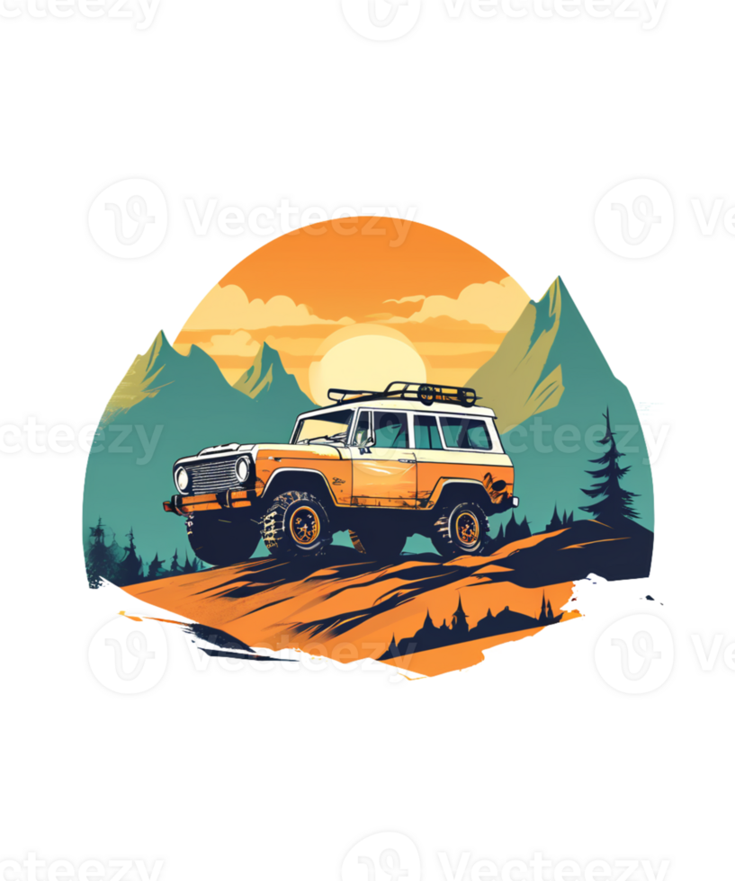 Off-Road Car Illustration png