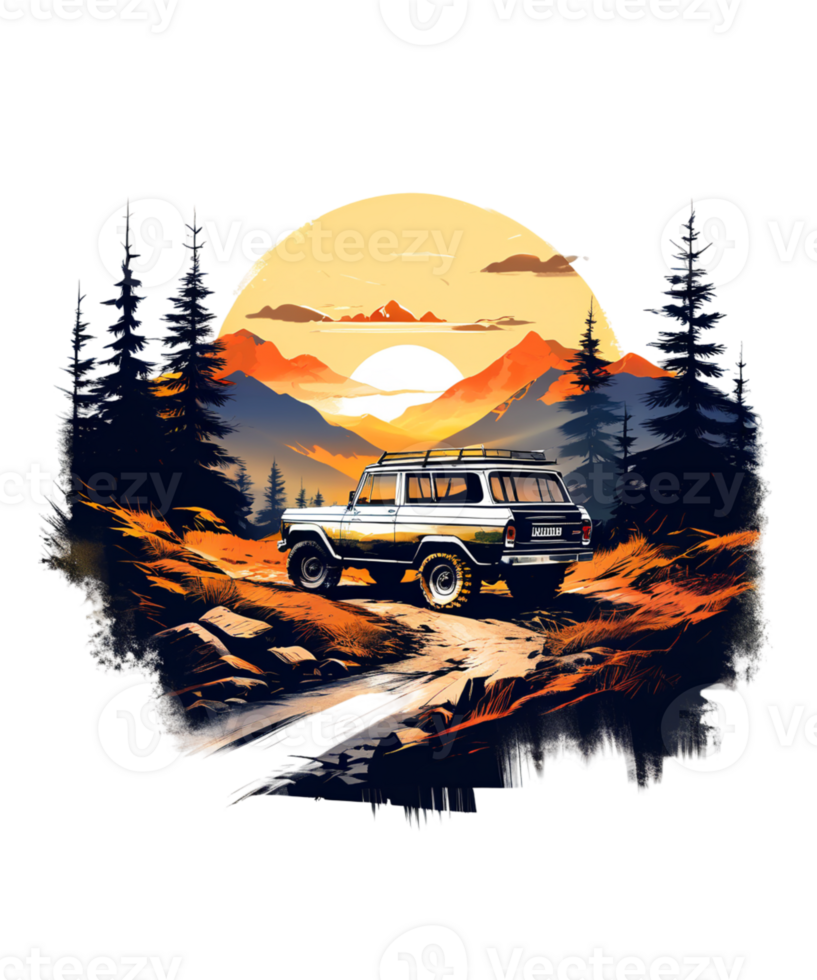 Off-Road Car Illustration png