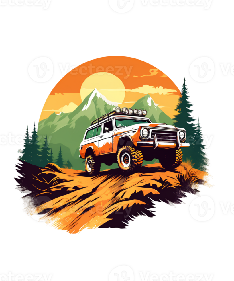 Off-Road Car Illustration png