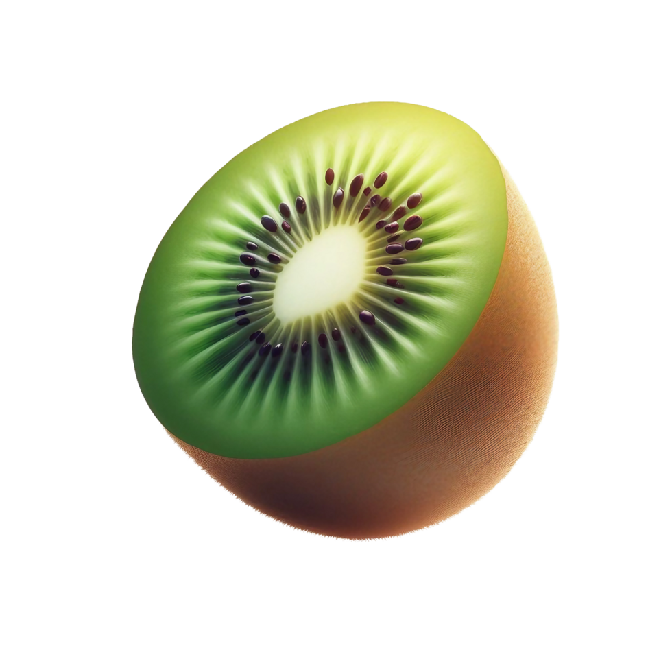 slice of kiwi on transparent background png