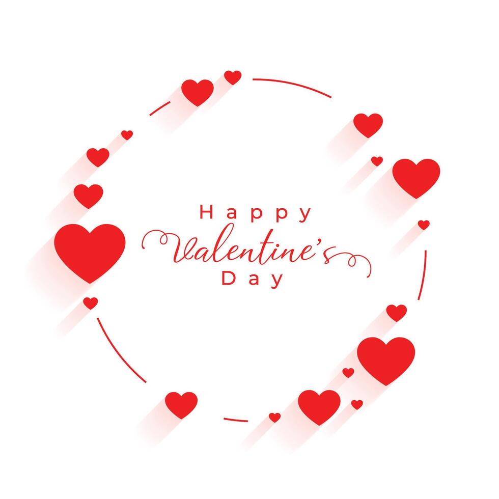 happy valentines day wishes background for social media post vector