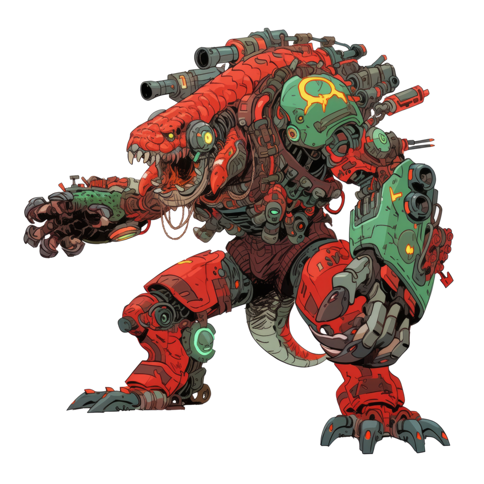 Cybernetic Creature for Tshirt design, Free png