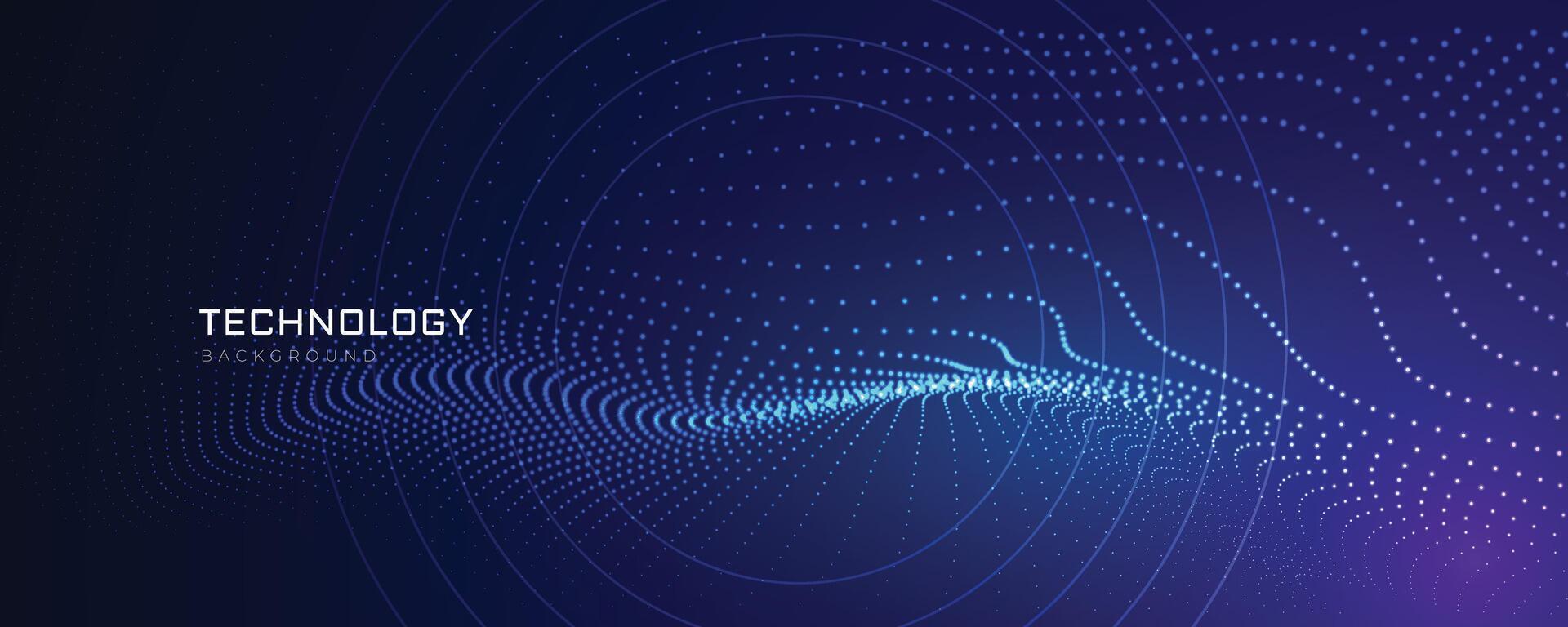 technology particles lines digital background vector