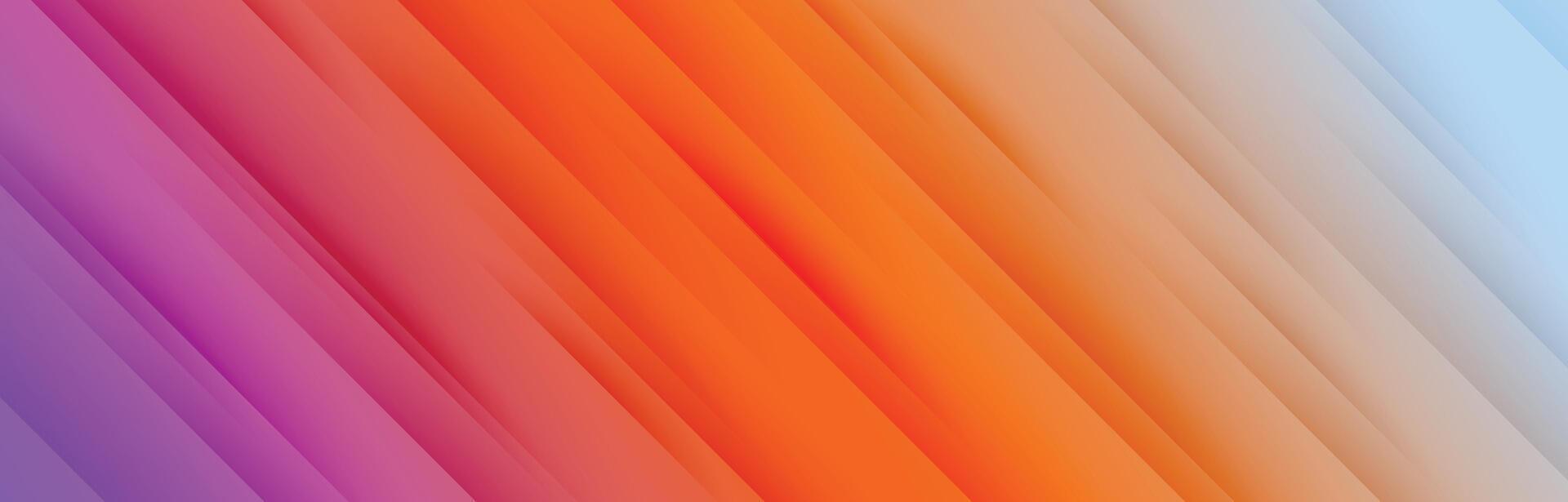 vibrant wide banner with abstract diagonal line pattern design vector