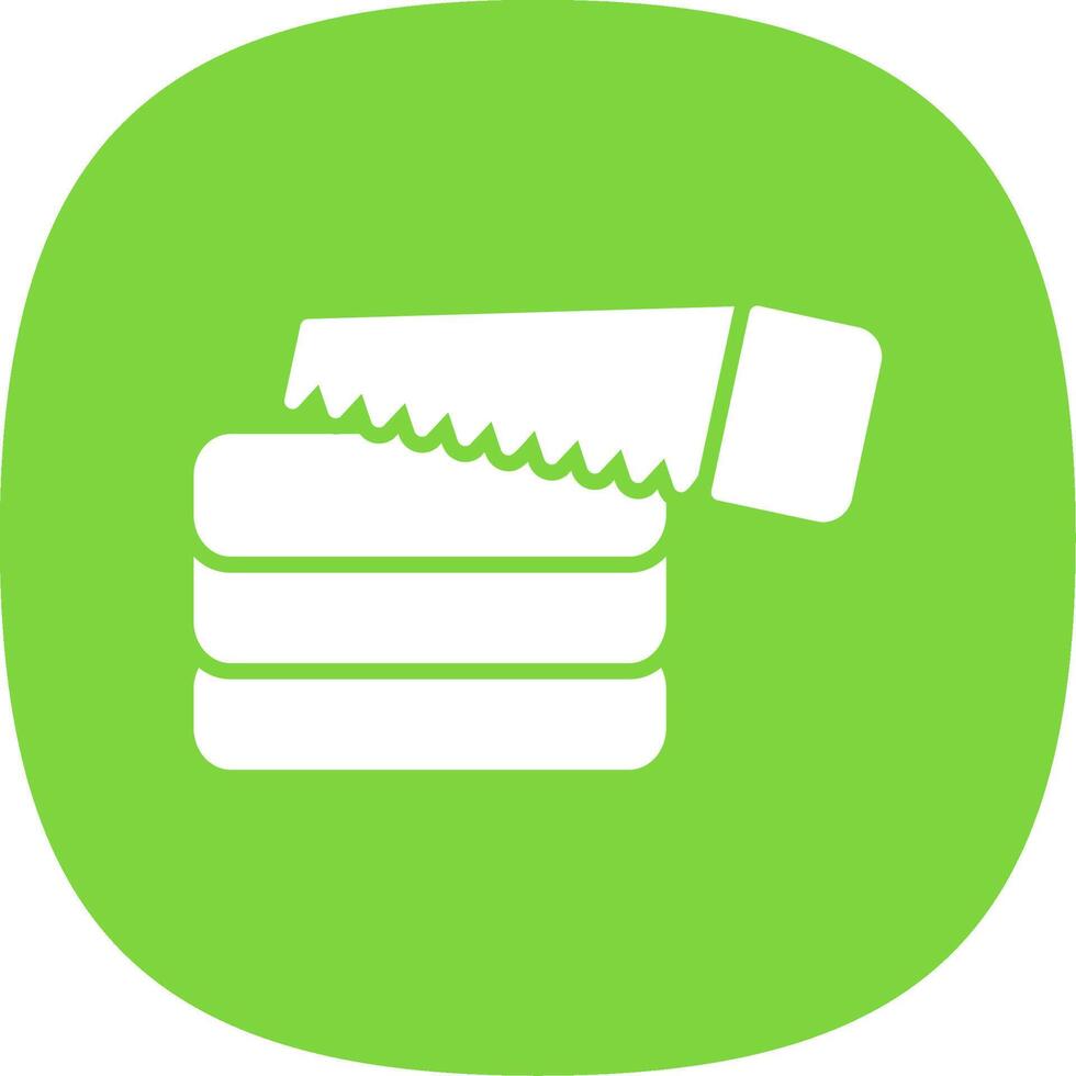 Carpentry Work Glyph Curve Icon Design vector