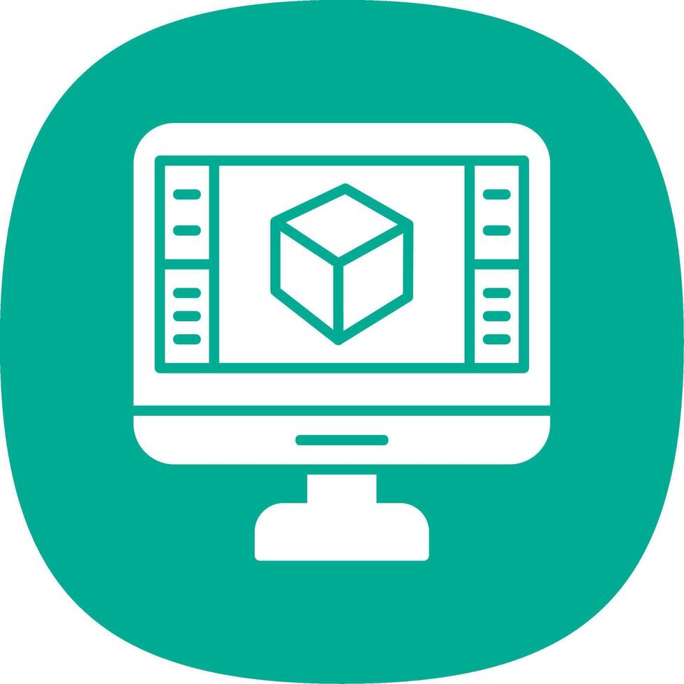 Product Design Glyph Curve Icon Design vector