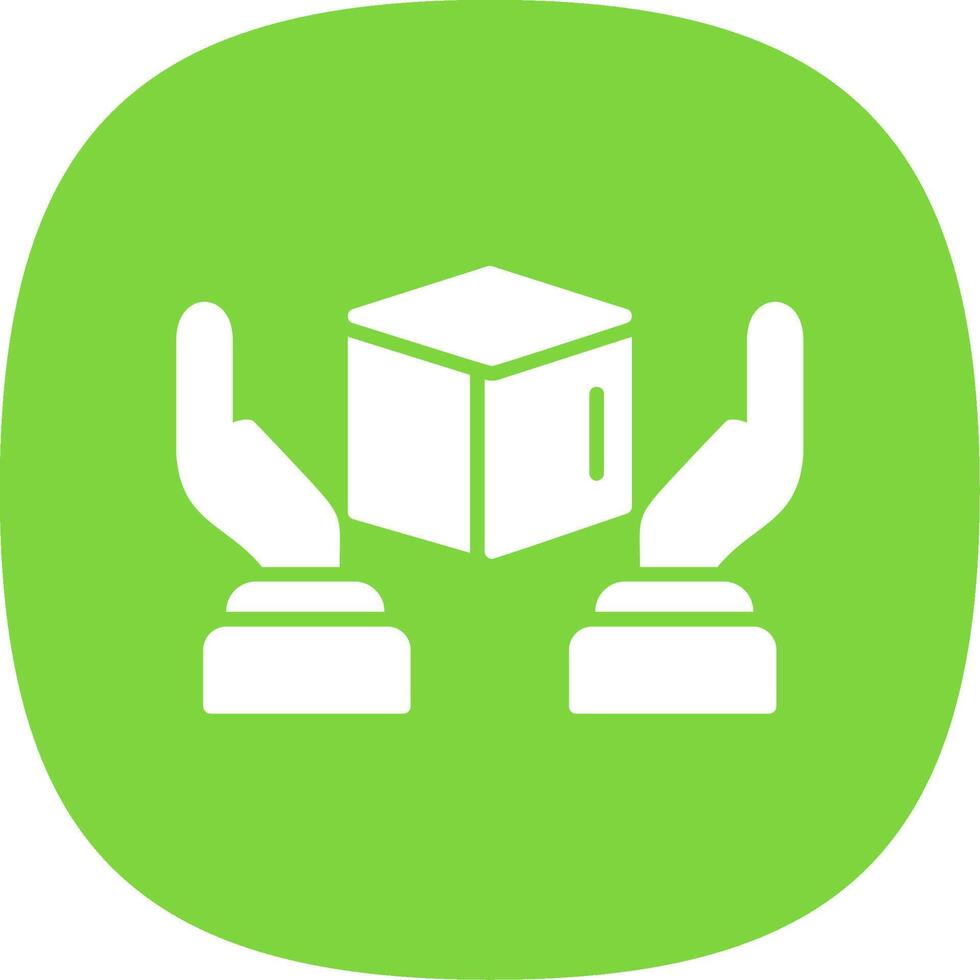 Product Glyph Curve Icon Design vector