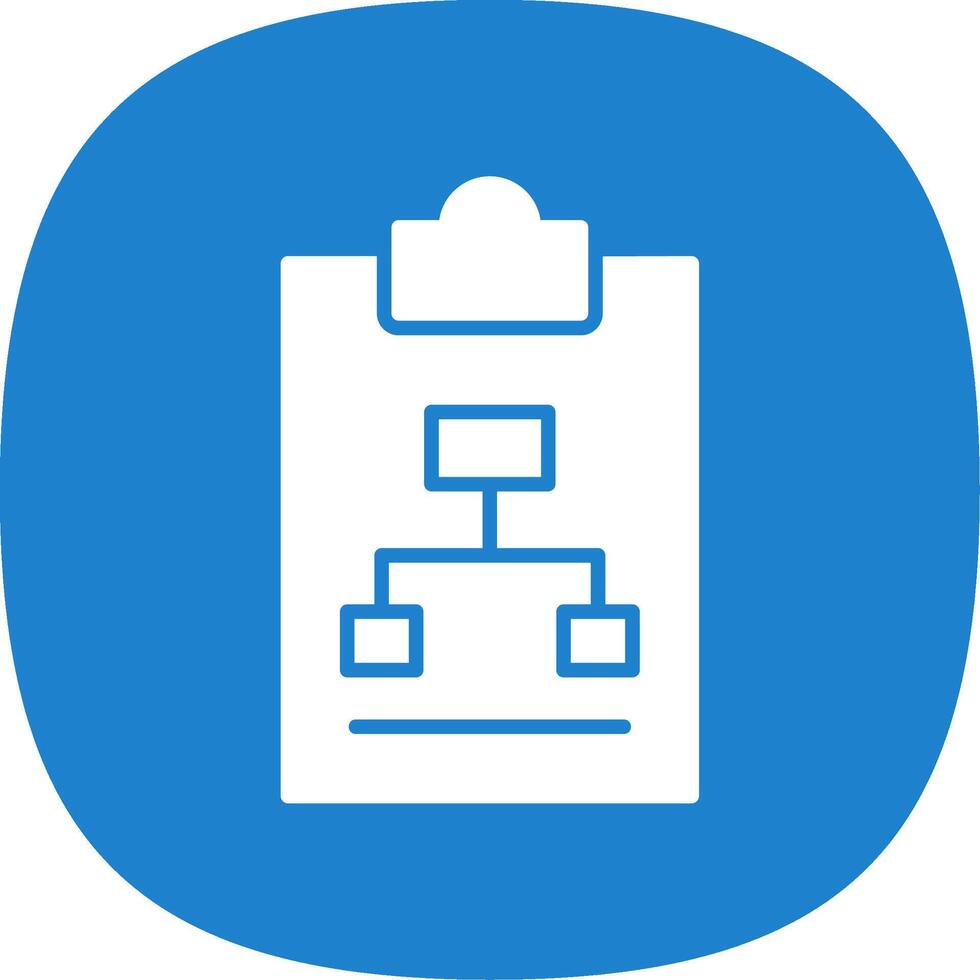 Work Flow Glyph Curve Icon Design vector