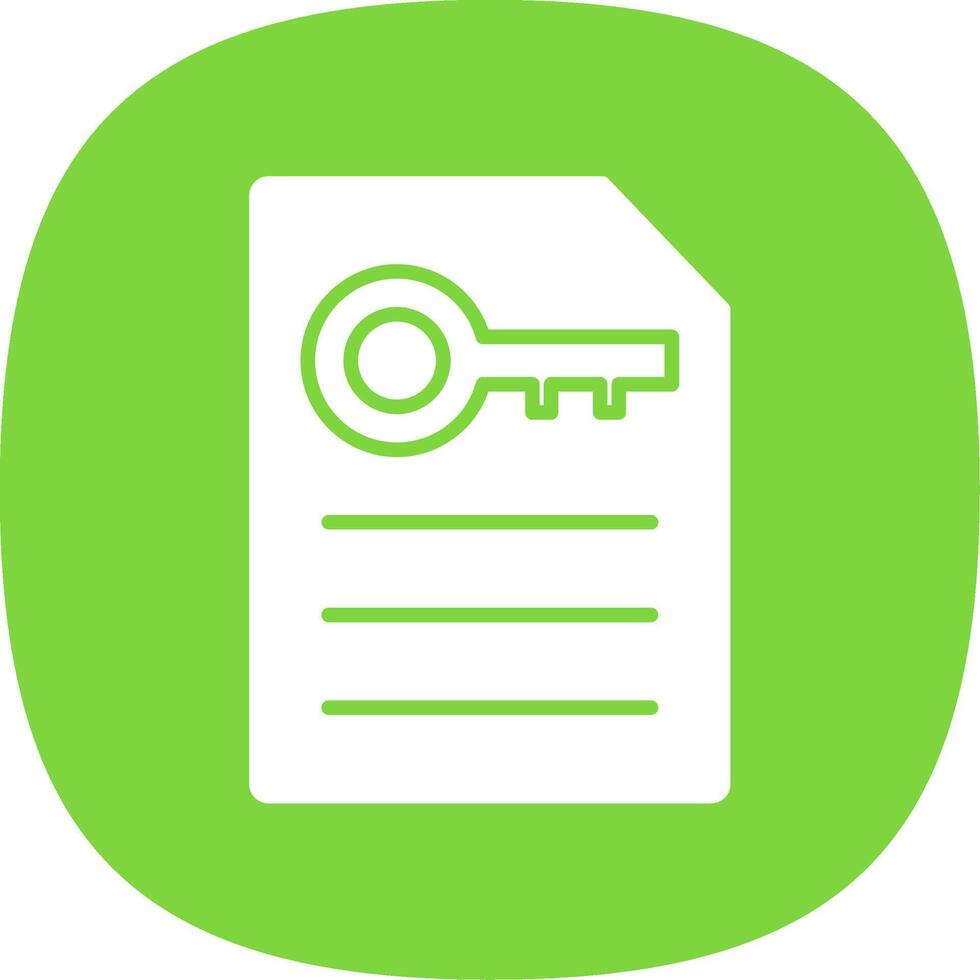 Keyword Generator Glyph Curve Icon Design vector