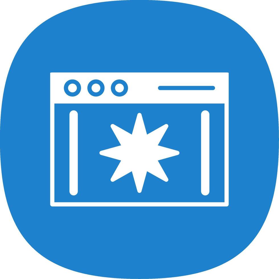 Page Quality Glyph Curve Icon Design vector