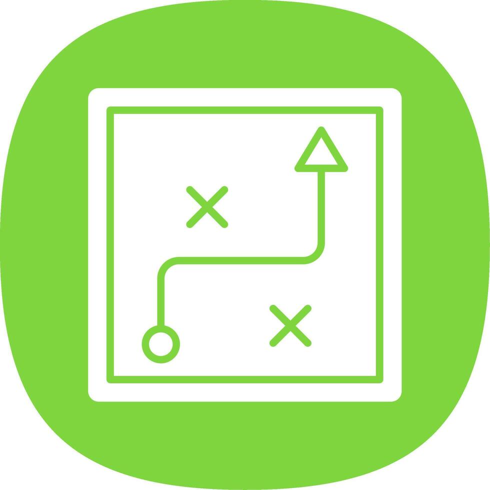 Business Strategy Glyph Curve Icon Design vector