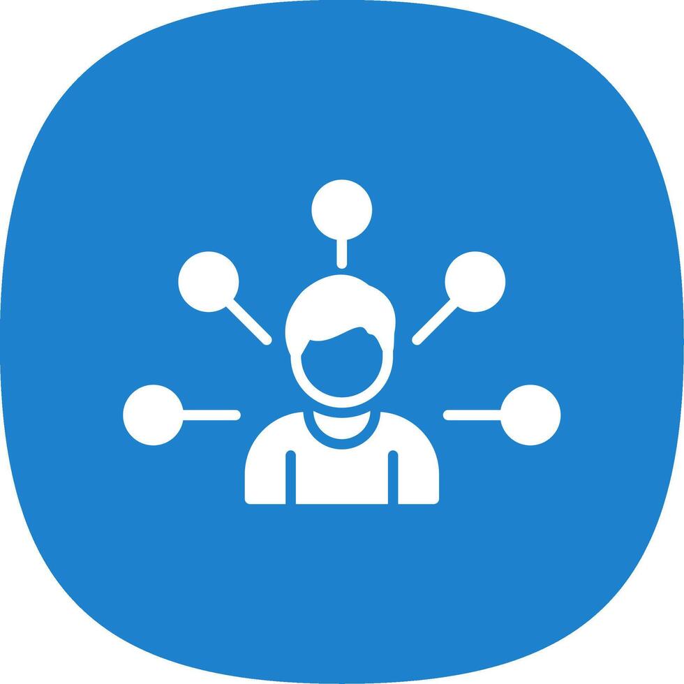 Communities Networks Glyph Curve Icon Design vector