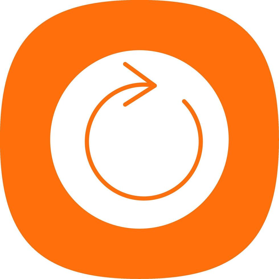 Loop Glyph Curve Icon Design vector