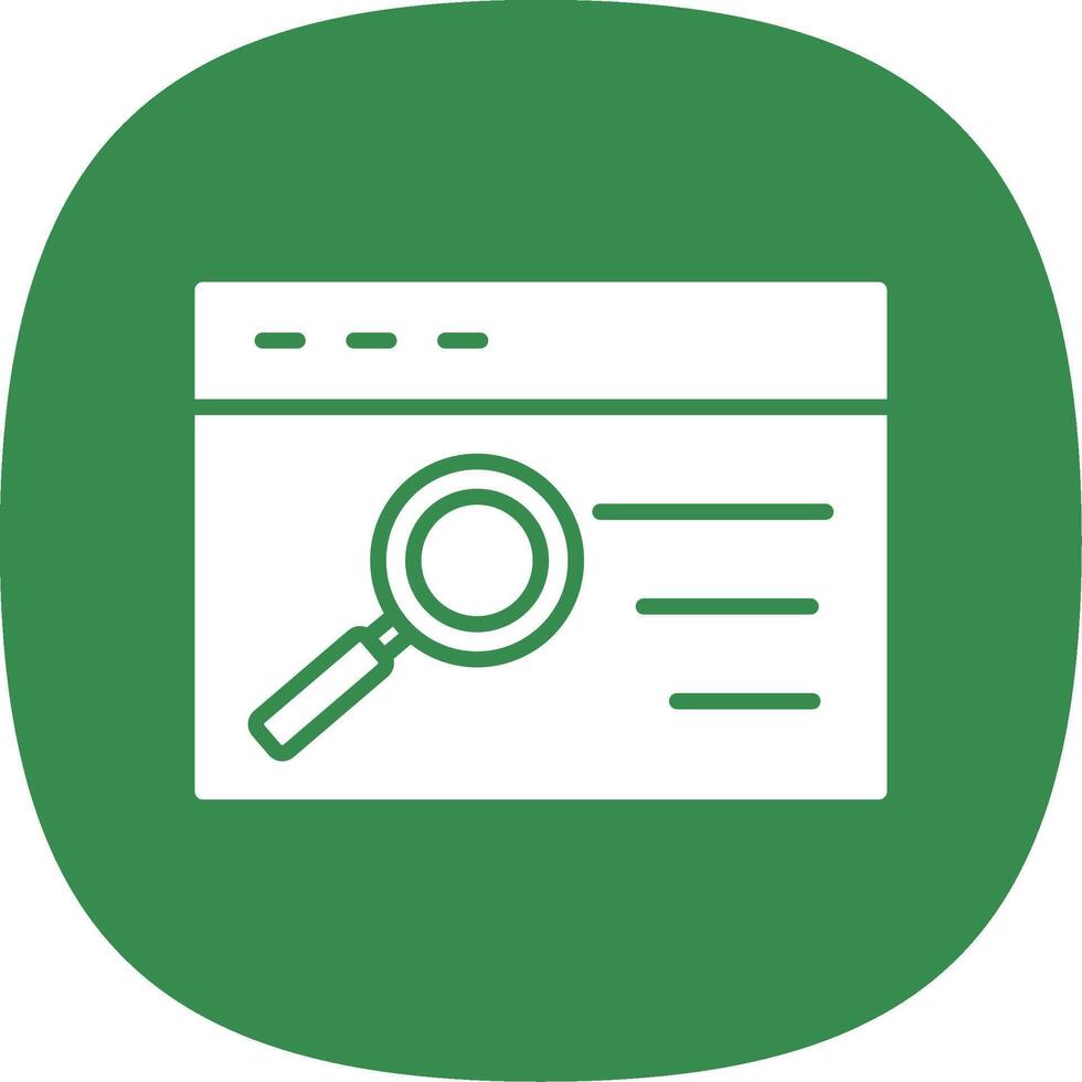 Quality Assurance Glyph Curve Icon Design vector