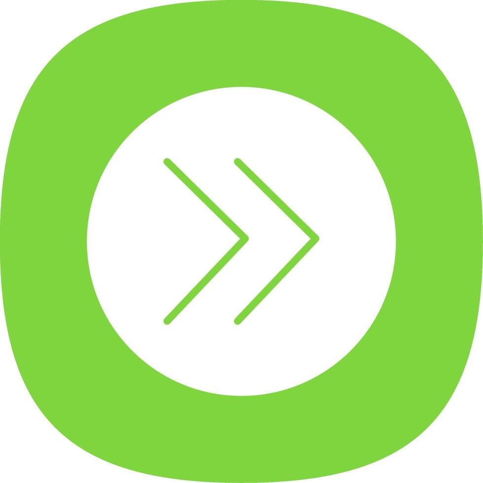 Chevron Glyph Curve Icon Design vector