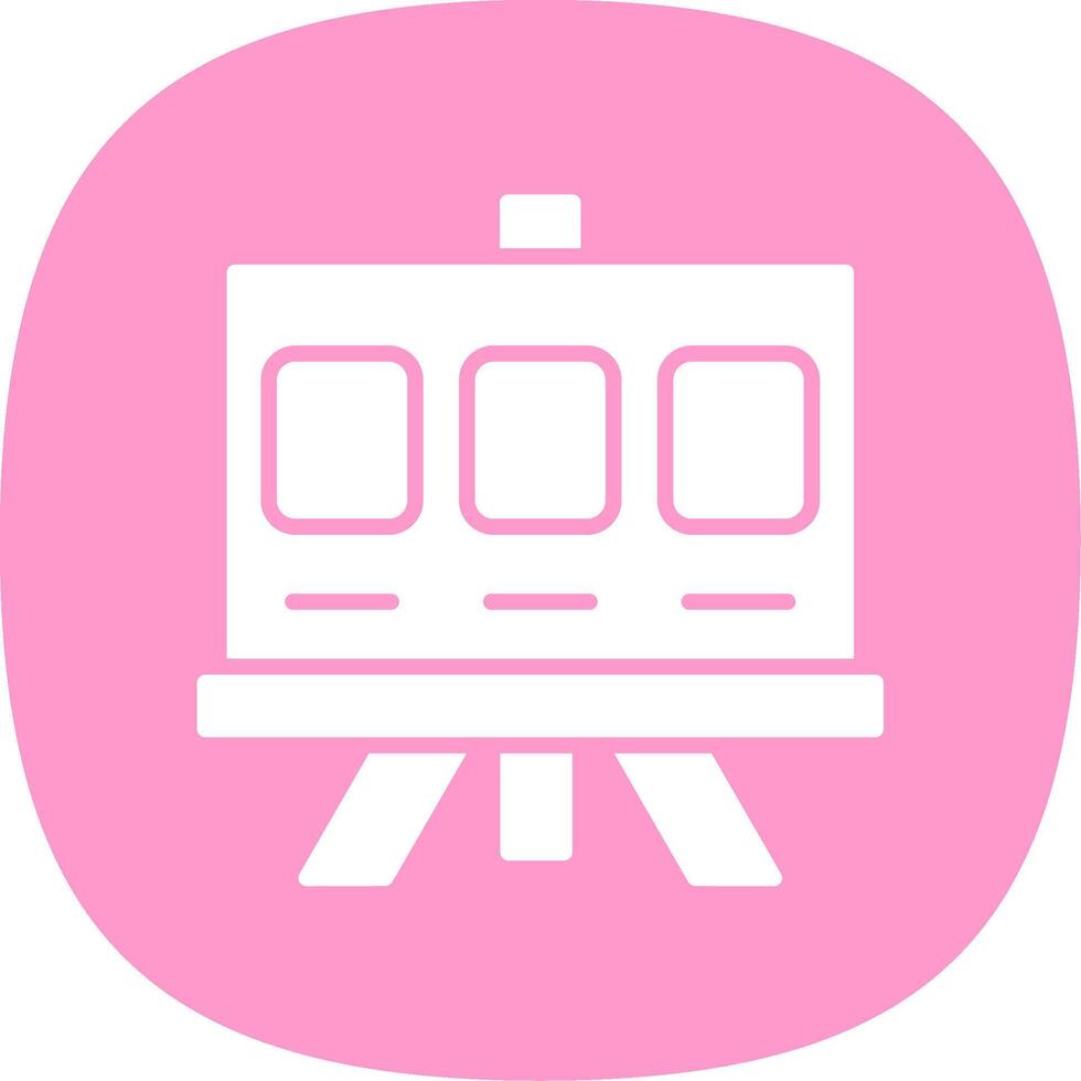 Story Board Glyph Curve Icon Design vector