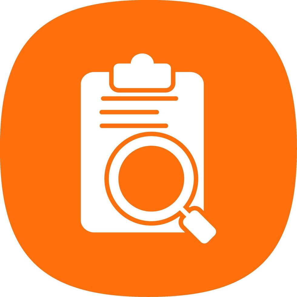Review Glyph Curve Icon Design vector