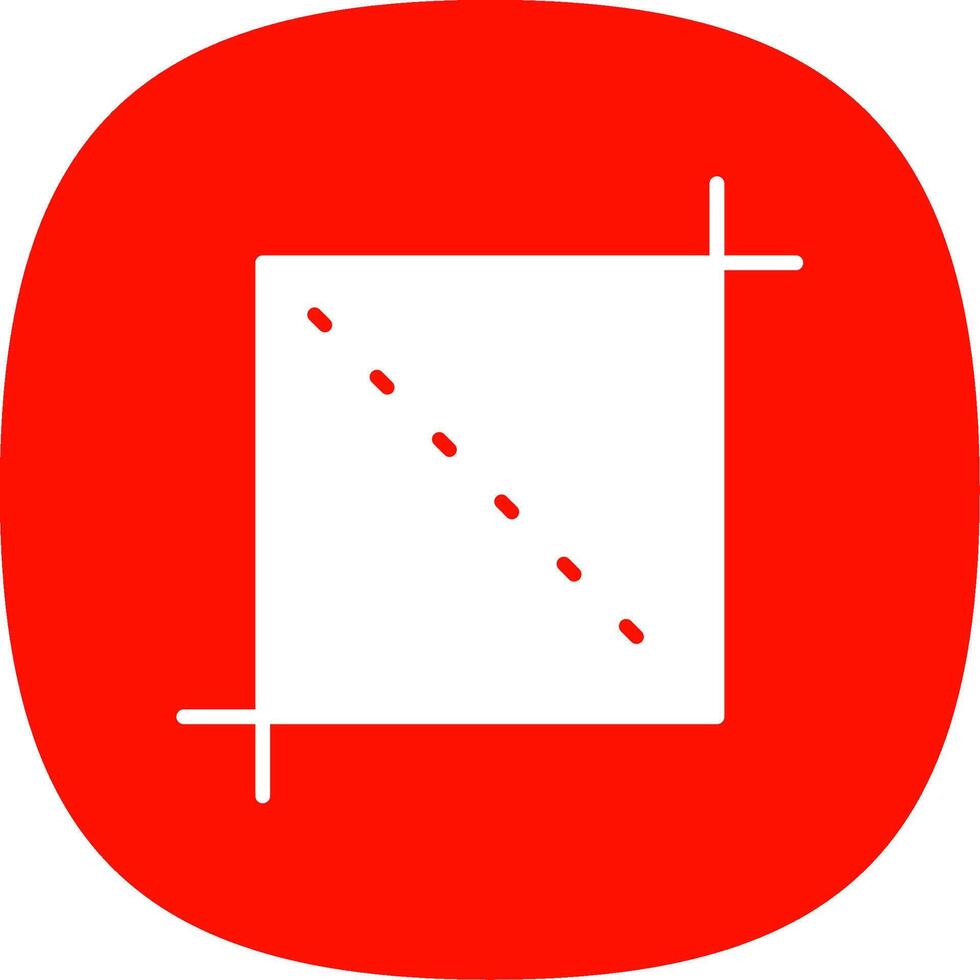 Crop Glyph Curve Icon Design vector