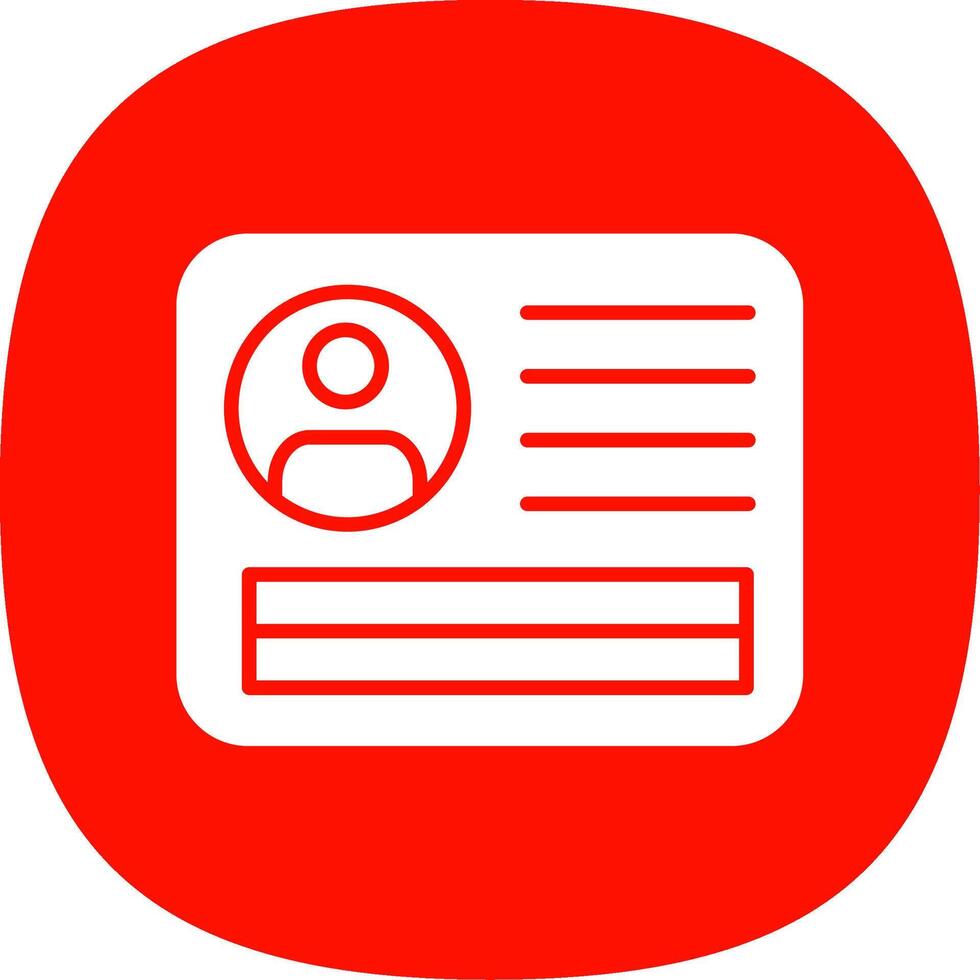 Pass Glyph Curve Icon Design vector