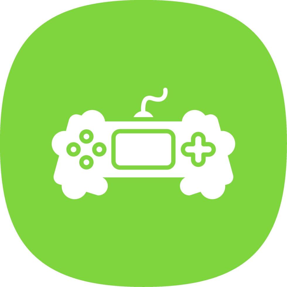 Game Glyph Curve Icon Design vector